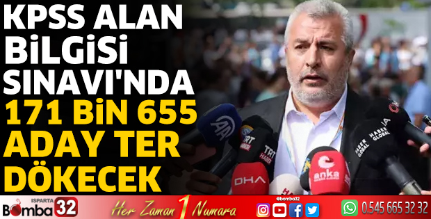 KPSS Alan Bilgisi Sınavı'nda 171 bin 655 aday ter dökecek
