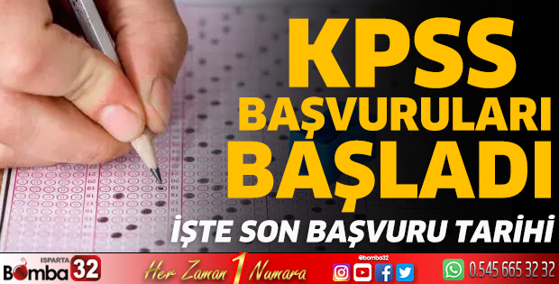 KPSS başvuruları başladı