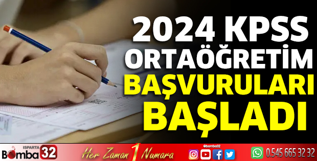 KPSS Ortaöğretim başvuruları başladı