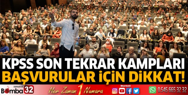 KPSS son tekrar kampları başlıyor