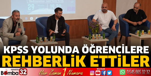 KPSS yolunda öğrencilere rehberlik ettiler