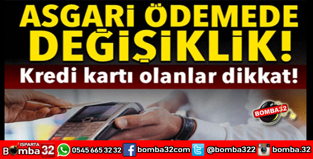 KREDİ KARTI KULLANANLAR BU HABERE DİKKAT!