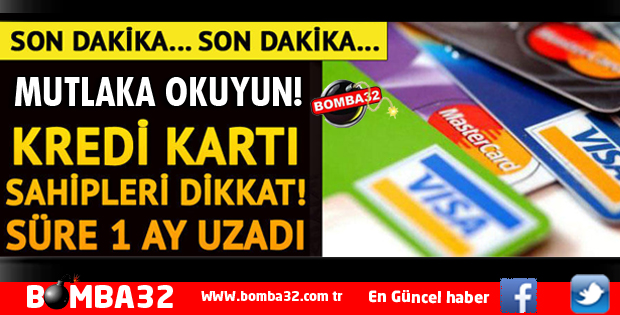 KREDİ KARTI KULLANANLAR DİKKAT!
