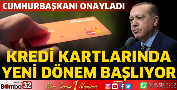 Kredi kartlarında yeni dönem başlıyor