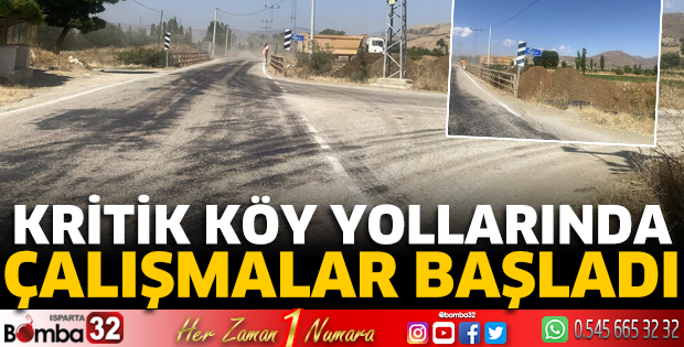 Kritik köy yollarında çalışmalar başladı