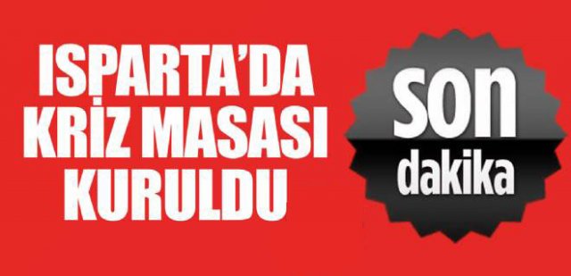 KRİZ MASASI KURULDU