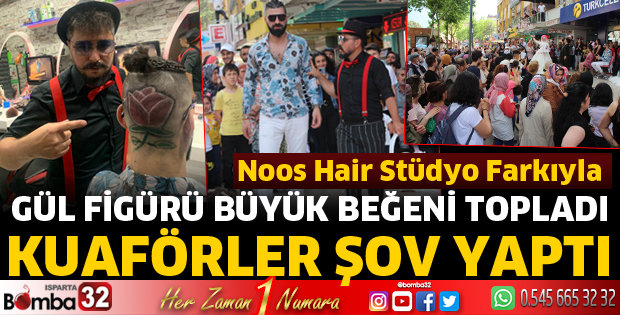 Kuaförler şov yaptı