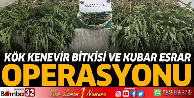 Kubar esrar operasyonu