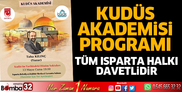 Kudüs Akademi programı düzenleniyor