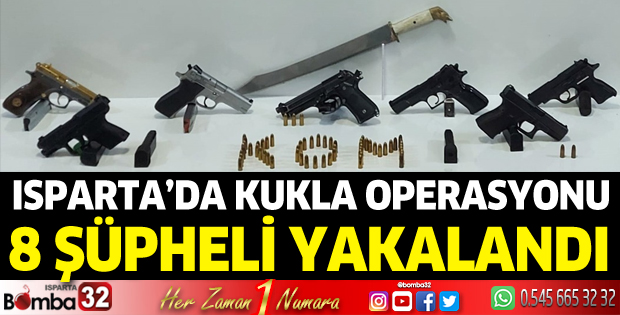 KUKLA operasyonunda 8 şüpheli yakalandı