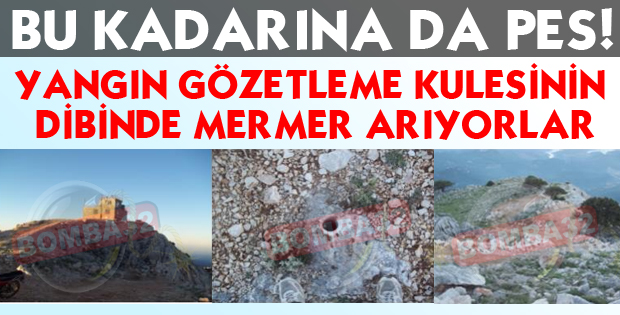 KULENİN YANINDA MERMER ARIYORLAR