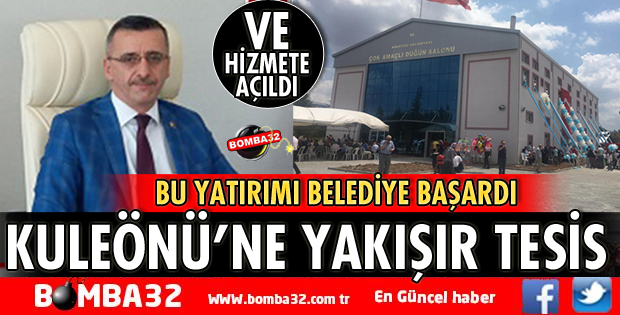 KULEÖNÜ’NE YAKIŞIR TESİSBELEDİYE BAŞARDI
