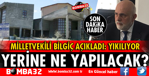 KÜLTÜR MERKEZİ YIKILIYOR YERİNE ANAOKULU YAPILACAK