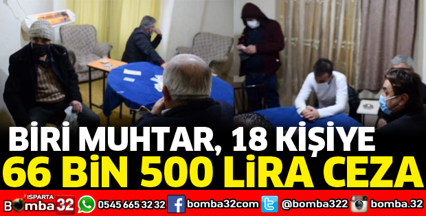KUMAR BASKININDA 66 BİN 500 LİRA CEZA