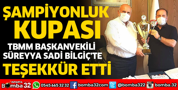KUPAYI TBMM BAŞKANVEKİLİ SÜREYYA SADİ BİLGİÇ’E GÖTÜRDÜ