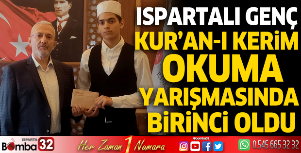 Kur'an-ı Kerim okuma yarışmasında birinci oldu