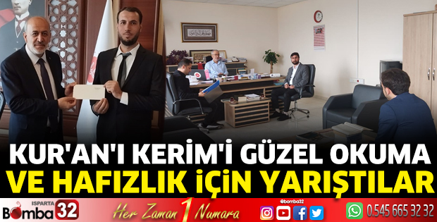 Kur'an'ı Kerim'i Güzel Okuma ve Hafızlık için yarıştılar