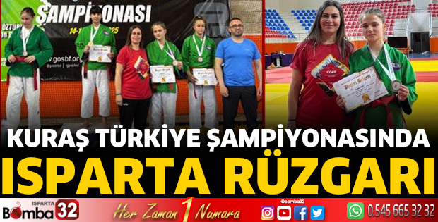 Kuraş Türkiye Şampiyonasında Isparta rüzgarı