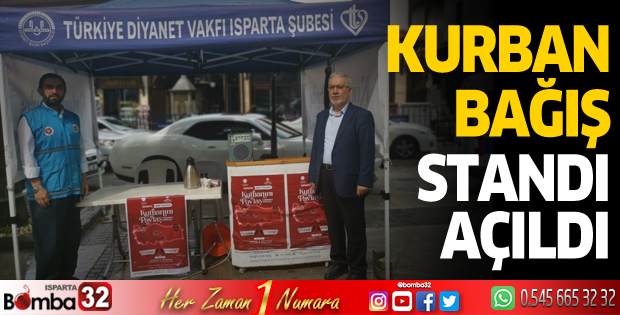 Kurban Bağış Stantı Açıldı