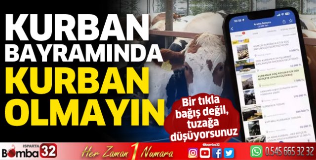 Kurban Bayramı'nda kurban olmayın