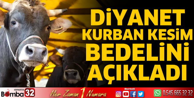 Kurban kesim bedeli açıklandı