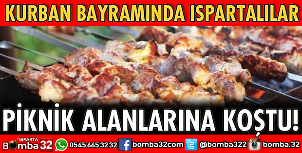 KURBANI KESENLER PİKNİK ALANLARINA GİTTİ