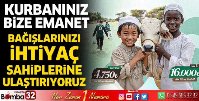 Kurbanınız bize emanet