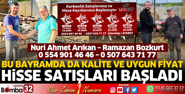 Kurbanlık hisse satışları başladı