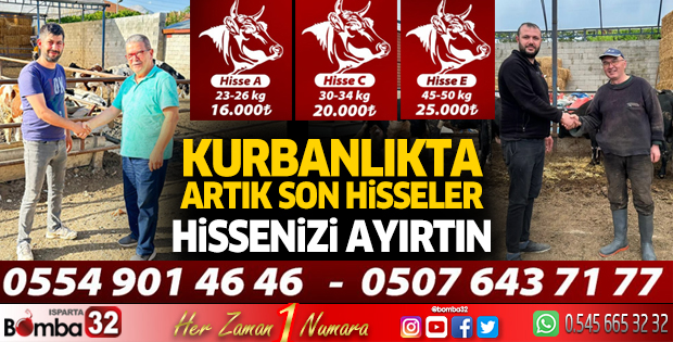 Kurbanlıkta artık son hisseler 