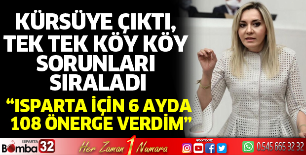 Kürsüde tek tek köy köy sorunları sıraladı