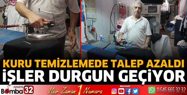 Kuru temizlemede talep azaldı