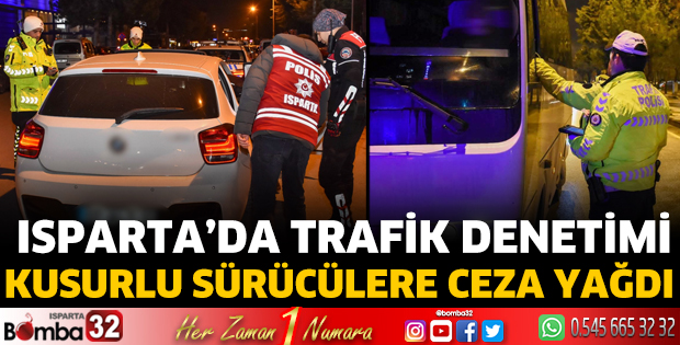Kusurlu sürücülere ceza yağdı