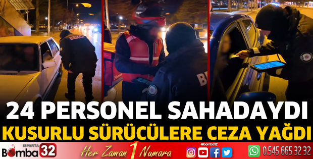 Kusurlu sürücülere ceza yağdı