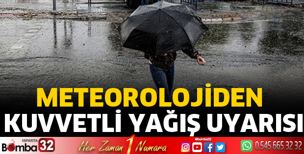 Kuvvetli yağış uyarısı
