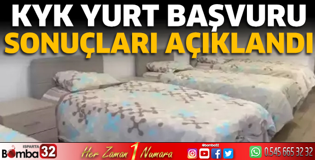 KYK yurt başvuru sonuçları açıklandı 