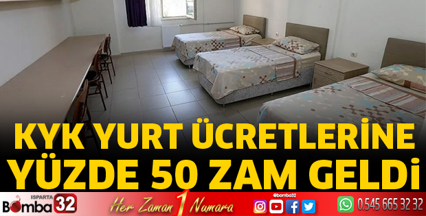 KYK yurt ücretlerine zam