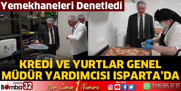 KYK'da yemekhaneleri denetledi