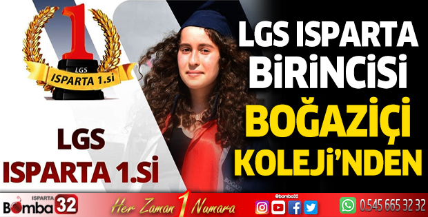 LGS Isparta Birincisi Boğaziçi Koleji'nden 