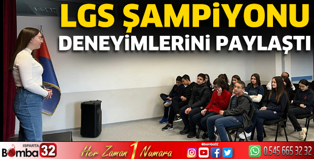 LGS şampiyonu deneyimlerini paylaştı