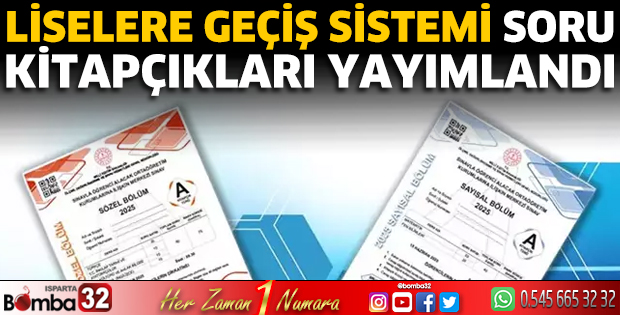 LGS soru kitapçıkları yayımlandı