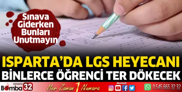 LGS yarın yapılacak