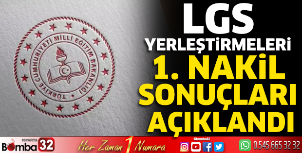 LGS yerleştirmeleri 1'inci nakil sonuçları açıklandı
