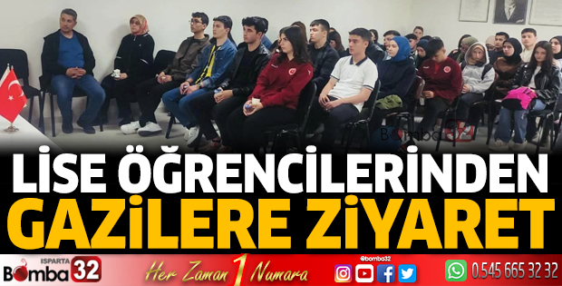 Lise öğrencilerinden gazilere ziyaret