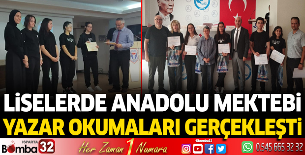 Liselerde yazar okumaları gerçekleşti