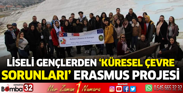 Liseli Gençlerden ‘Küresel Çevre Sorunları’ Erasmus Projesi