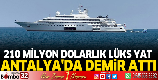 Lüks yat Antalya'da demir attı
