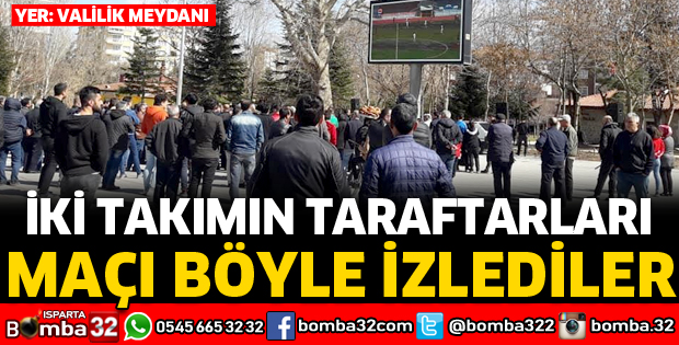 MAÇI BÖYLE İZLEDİLER
