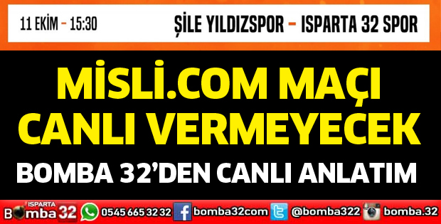 MAÇTAN NAKLEN YAYIN YAPILMAYACAK