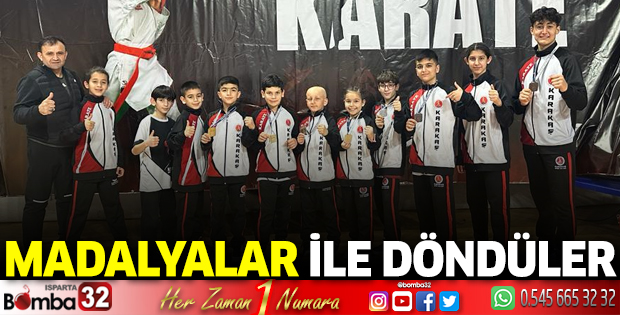 Madalyalar ile döndüler 