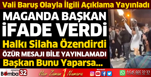 Maganda başkan ifade verdi